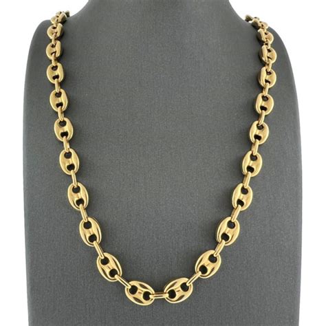 14k gold gucci chain|Gucci interlocking g necklace gold.